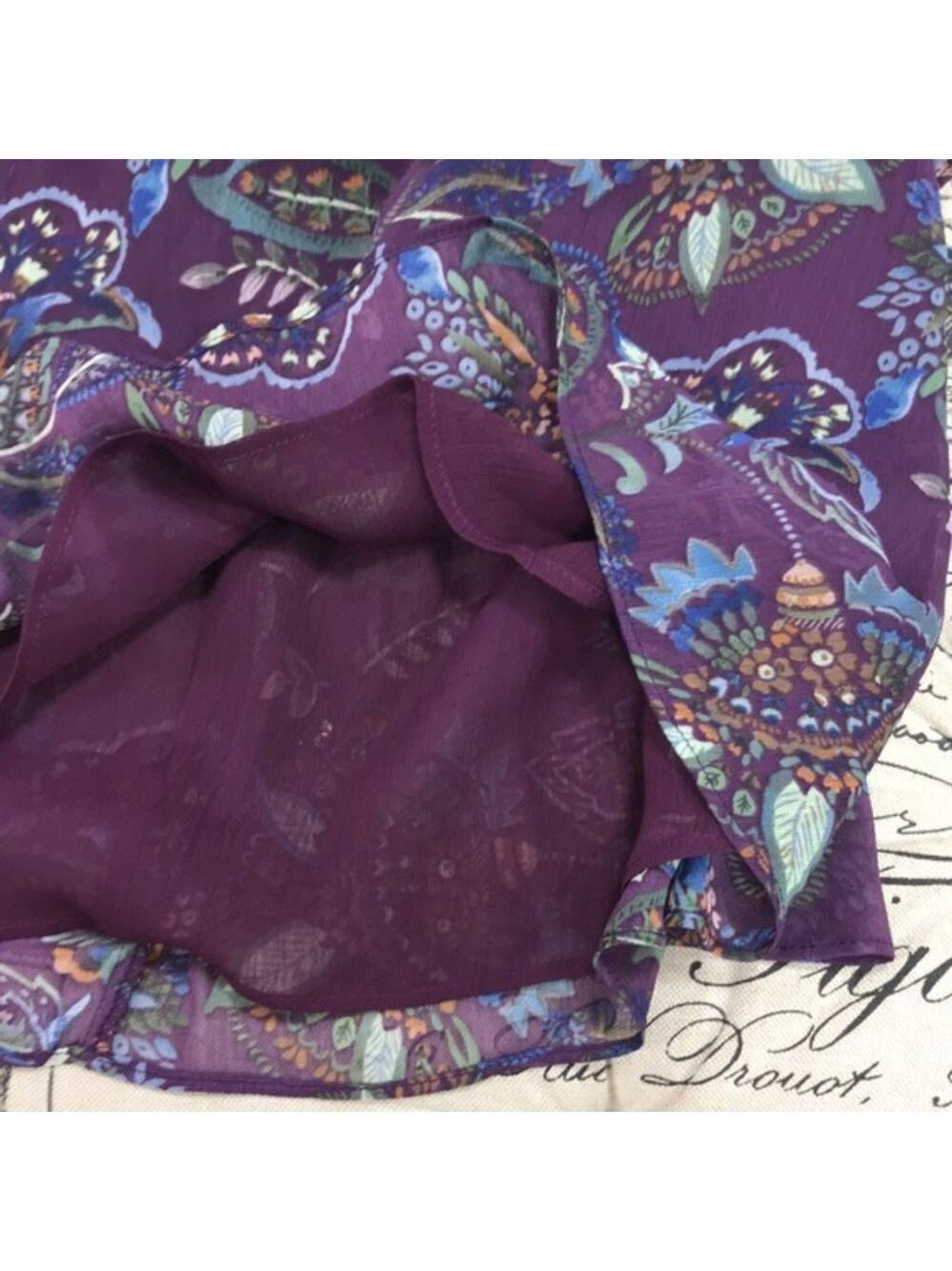 Q + A Ruffle V-Neck Blouse - Picture 7 of 8